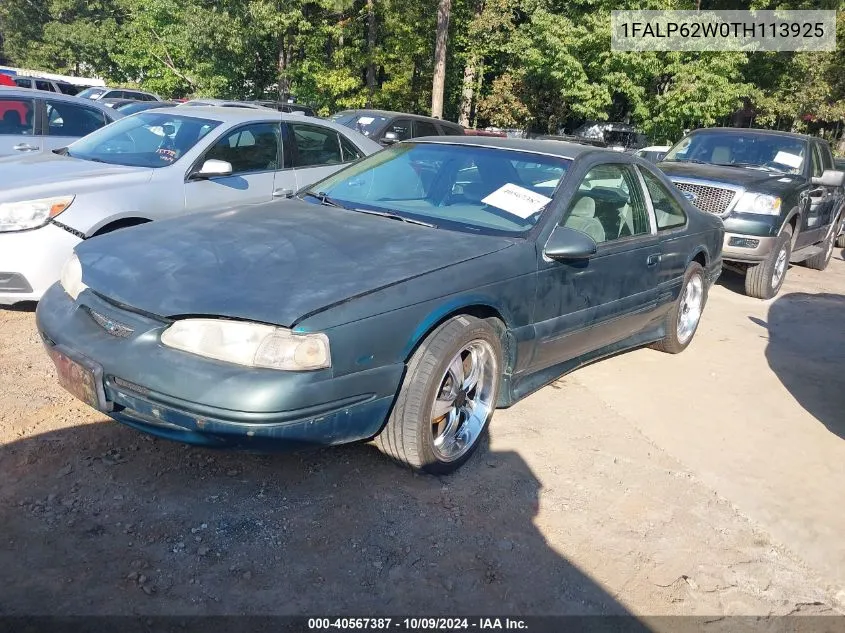 1996 Ford Thunderbird Lx VIN: 1FALP62W0TH113925 Lot: 40567387