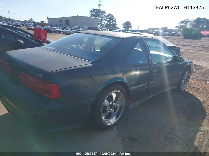 1FALP62W0TH113925 1996 Ford Thunderbird Lx