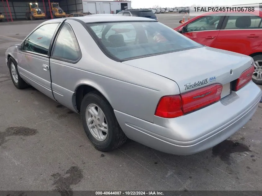 1996 Ford Thunderbird Lx VIN: 1FALP6245TH106788 Lot: 40644087