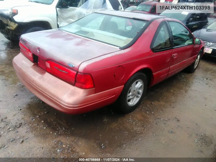 1996 Ford Thunderbird Lx VIN: 1FALP624XTH103398 Lot: 40786668