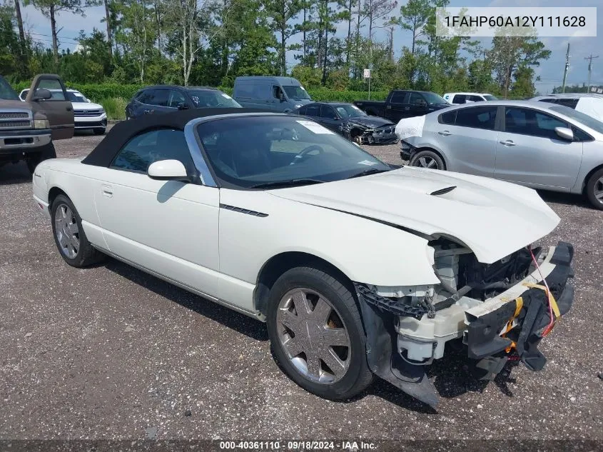 2002 Ford Thunderbird VIN: 1FAHP60A12Y111628 Lot: 40361110