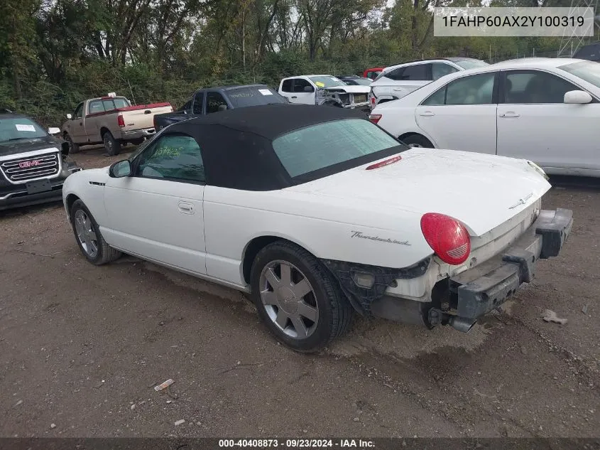 1FAHP60AX2Y100319 2002 Ford Thunderbird