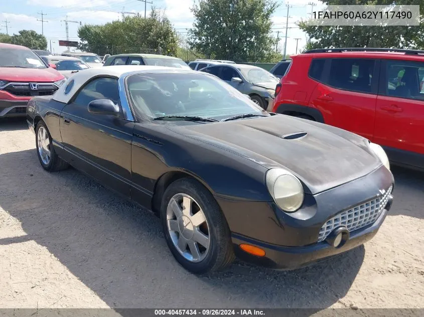 2002 Ford Thunderbird VIN: 1FAHP60A62Y117490 Lot: 40457434