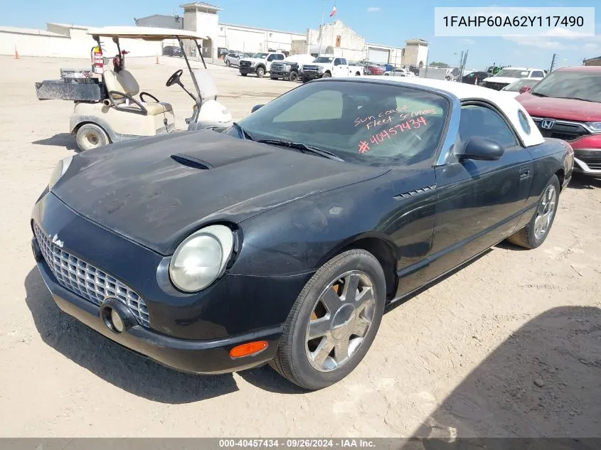 2002 Ford Thunderbird VIN: 1FAHP60A62Y117490 Lot: 40457434