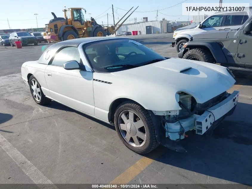 2002 Ford Thunderbird VIN: 1FAHP60A32Y131007 Lot: 40485340