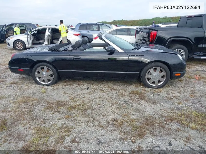 2002 Ford Thunderbird VIN: 1FAHP60A02Y122684 Lot: 40489744