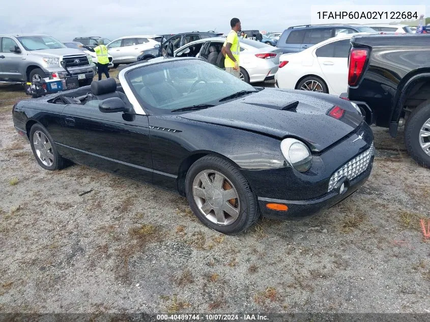 2002 Ford Thunderbird VIN: 1FAHP60A02Y122684 Lot: 40489744