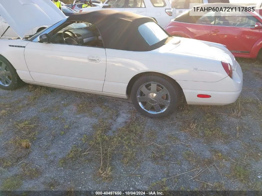 2002 Ford Thunderbird Premium VIN: 1FAHP60A72Y117885 Lot: 40497650