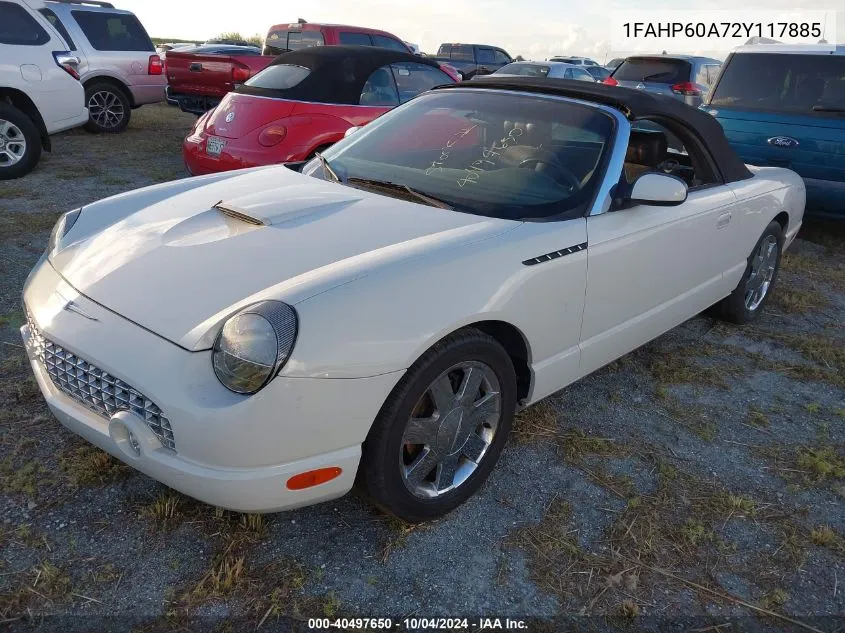 2002 Ford Thunderbird Premium VIN: 1FAHP60A72Y117885 Lot: 40497650