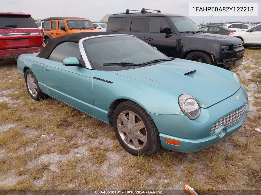 2002 Ford Thunderbird Premium VIN: 1FAHP60A82Y127213 Lot: 40518191