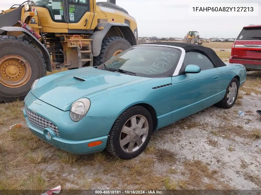 2002 Ford Thunderbird Premium VIN: 1FAHP60A82Y127213 Lot: 40518191