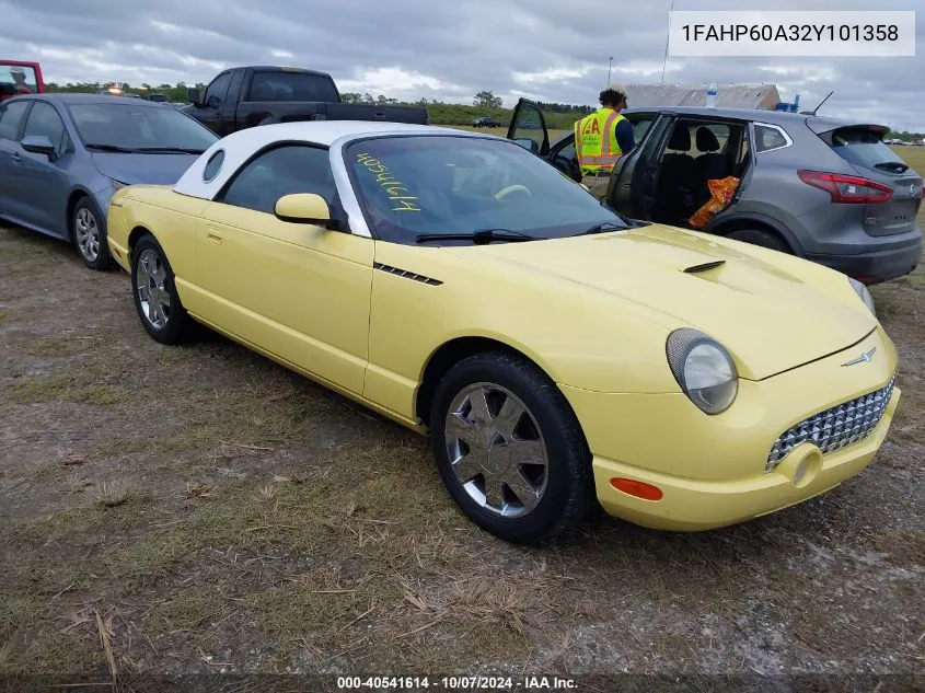 2002 Ford Thunderbird Premium VIN: 1FAHP60A32Y101358 Lot: 40541614