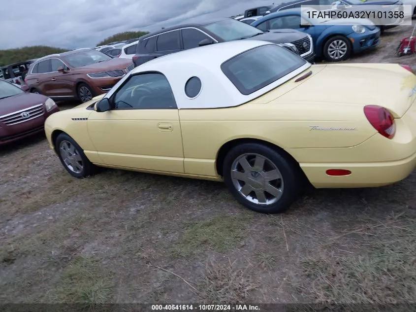 2002 Ford Thunderbird Premium VIN: 1FAHP60A32Y101358 Lot: 40541614