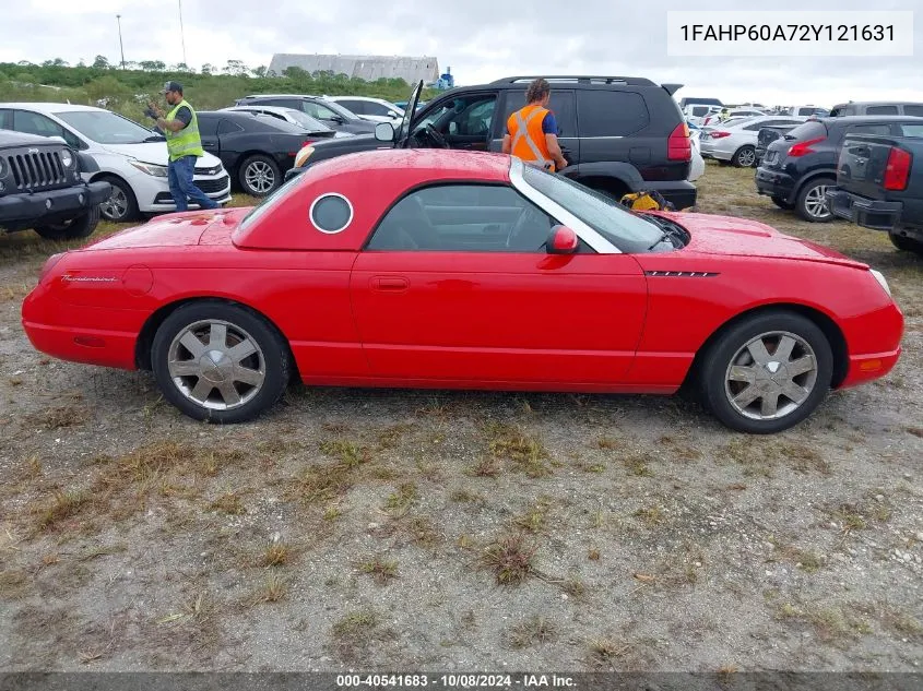 2002 Ford Thunderbird Premium VIN: 1FAHP60A72Y121631 Lot: 40541683