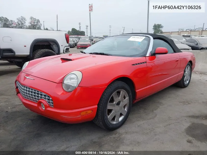 1FAHP60A42Y106326 2002 Ford Thunderbird