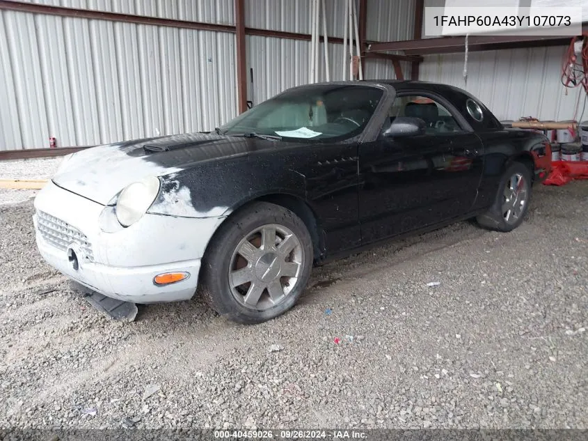 2003 Ford Thunderbird VIN: 1FAHP60A43Y107073 Lot: 40459026