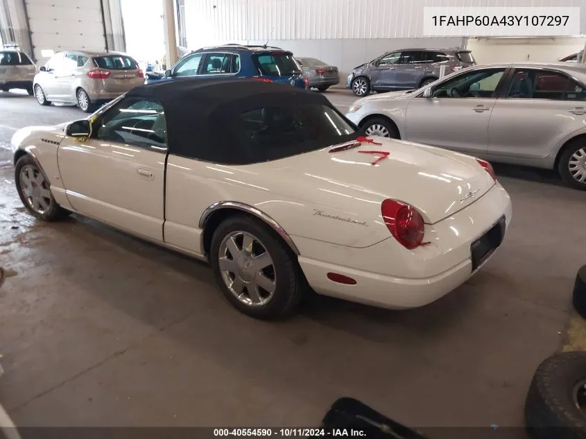 1FAHP60A43Y107297 2003 Ford Thunderbird