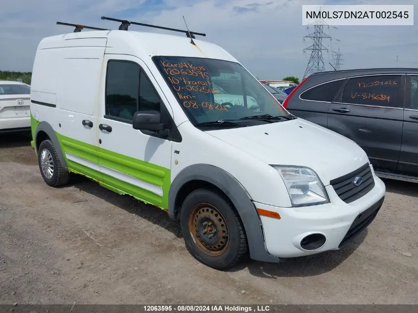 2010 Ford Transit Connect Xlt VIN: NM0LS7DN2AT002545 Lot: 12063595