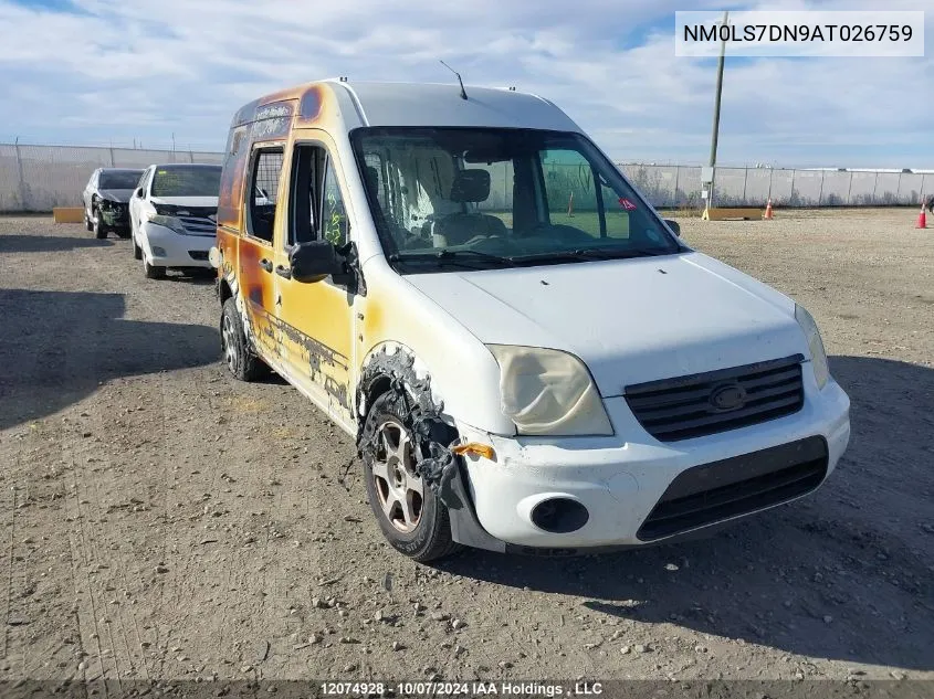 2010 Ford Transit Connect Xlt VIN: NM0LS7DN9AT026759 Lot: 12074928