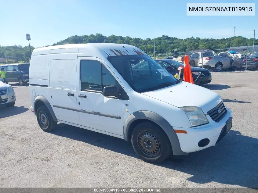 2010 Ford Transit Connect Xlt VIN: NM0LS7DN6AT019915 Lot: 39534119