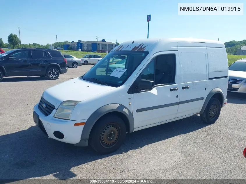 2010 Ford Transit Connect Xlt VIN: NM0LS7DN6AT019915 Lot: 39534119