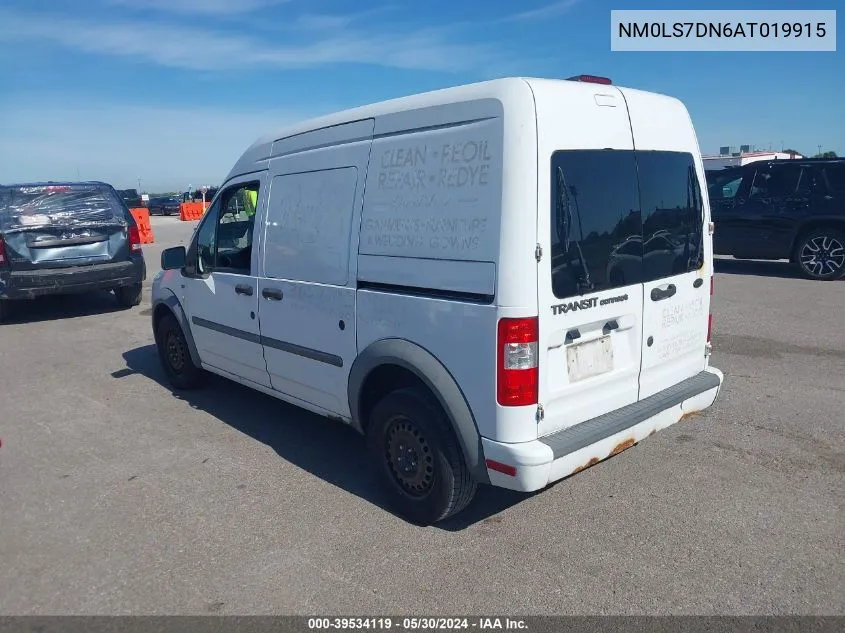 2010 Ford Transit Connect Xlt VIN: NM0LS7DN6AT019915 Lot: 39534119