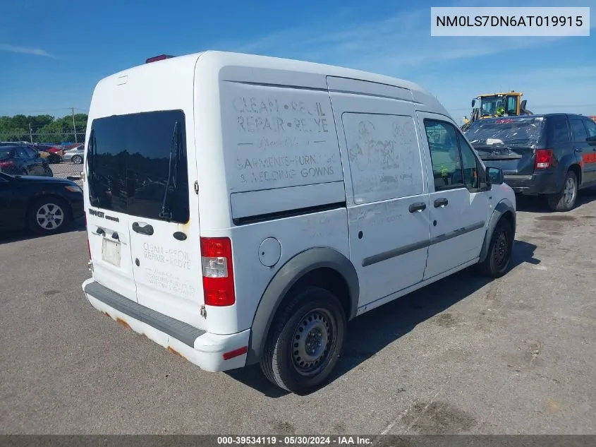 2010 Ford Transit Connect Xlt VIN: NM0LS7DN6AT019915 Lot: 39534119