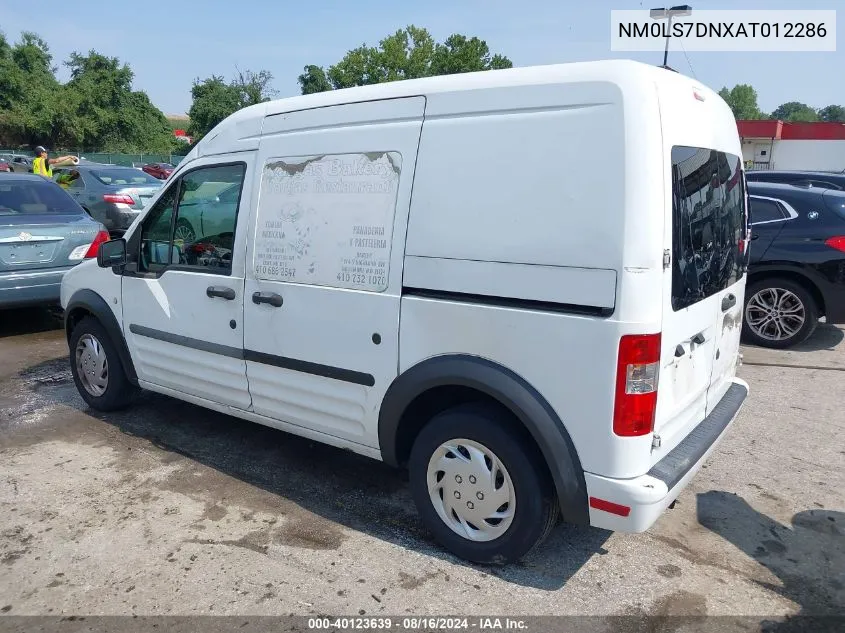 2010 Ford Transit Connect Xlt VIN: NM0LS7DNXAT012286 Lot: 40123639