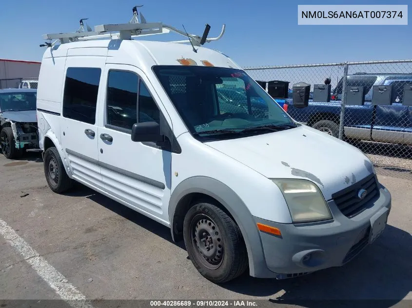 2010 Ford Transit Connect Xl VIN: NM0LS6AN6AT007374 Lot: 40286689