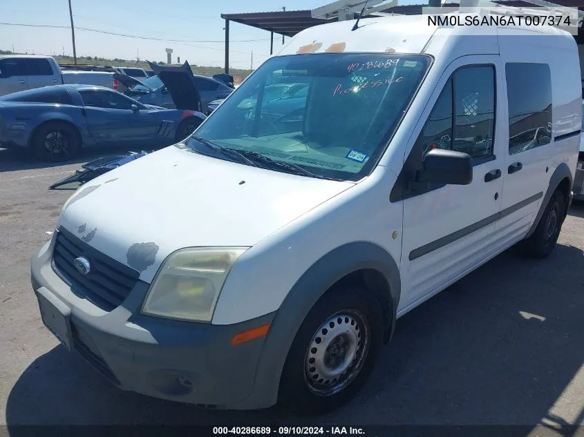 2010 Ford Transit Connect Xl VIN: NM0LS6AN6AT007374 Lot: 40286689