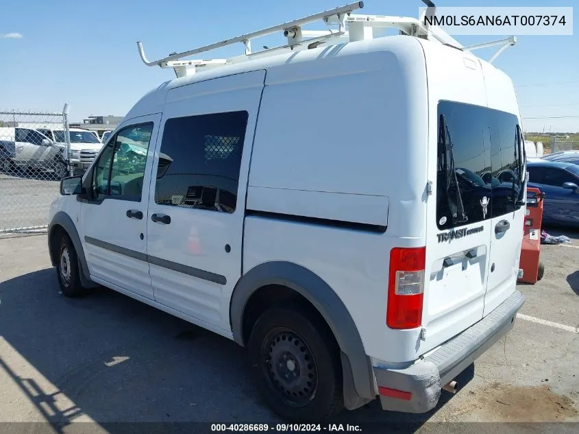 2010 Ford Transit Connect Xl VIN: NM0LS6AN6AT007374 Lot: 40286689