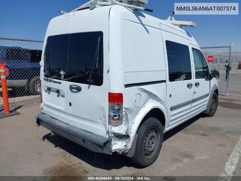 2010 Ford Transit Connect Xl VIN: NM0LS6AN6AT007374 Lot: 40286689