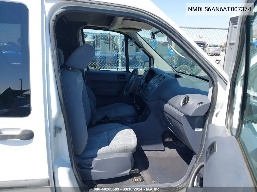 2010 Ford Transit Connect Xl VIN: NM0LS6AN6AT007374 Lot: 40286689