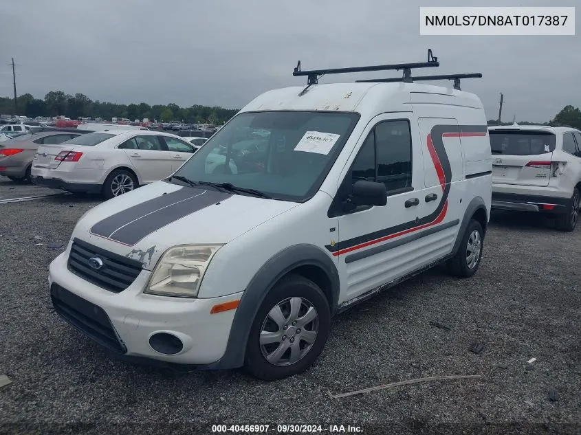 2010 Ford Transit Connect Xlt VIN: NM0LS7DN8AT017387 Lot: 40456907