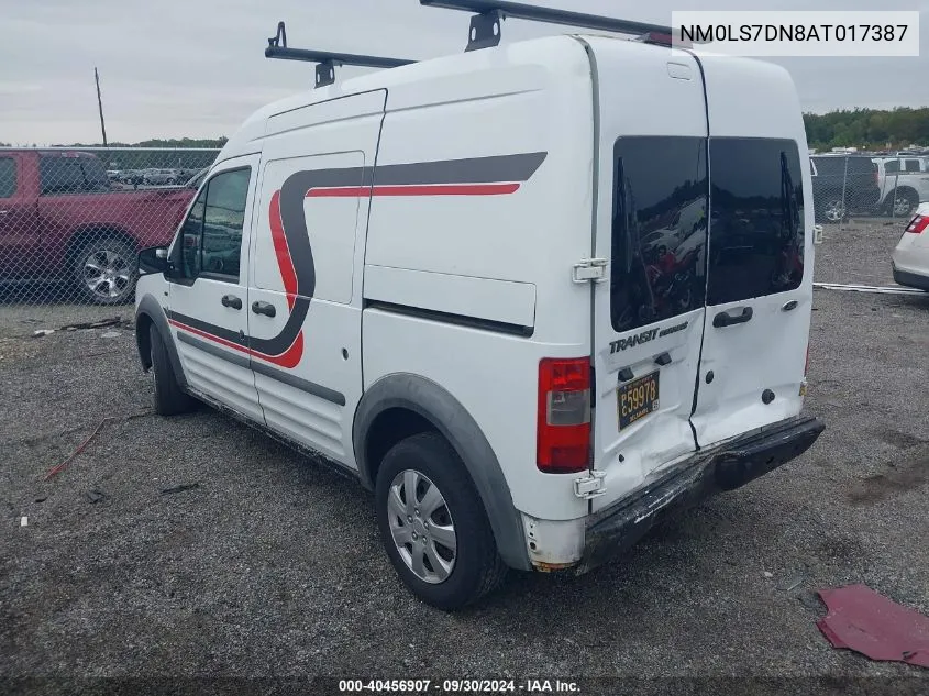 2010 Ford Transit Connect Xlt VIN: NM0LS7DN8AT017387 Lot: 40456907