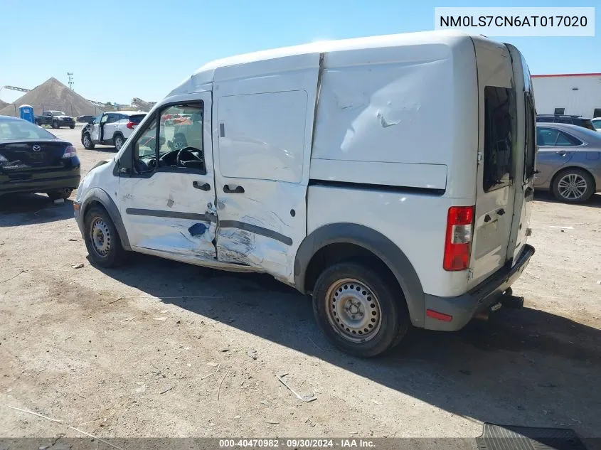 2010 Ford Transit Connect Xl VIN: NM0LS7CN6AT017020 Lot: 40470982