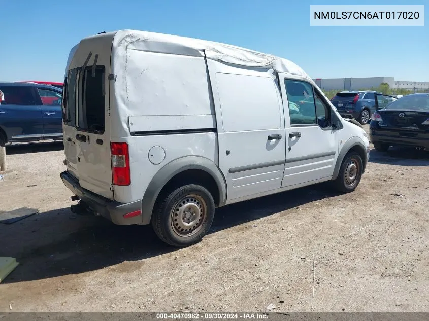 2010 Ford Transit Connect Xl VIN: NM0LS7CN6AT017020 Lot: 40470982