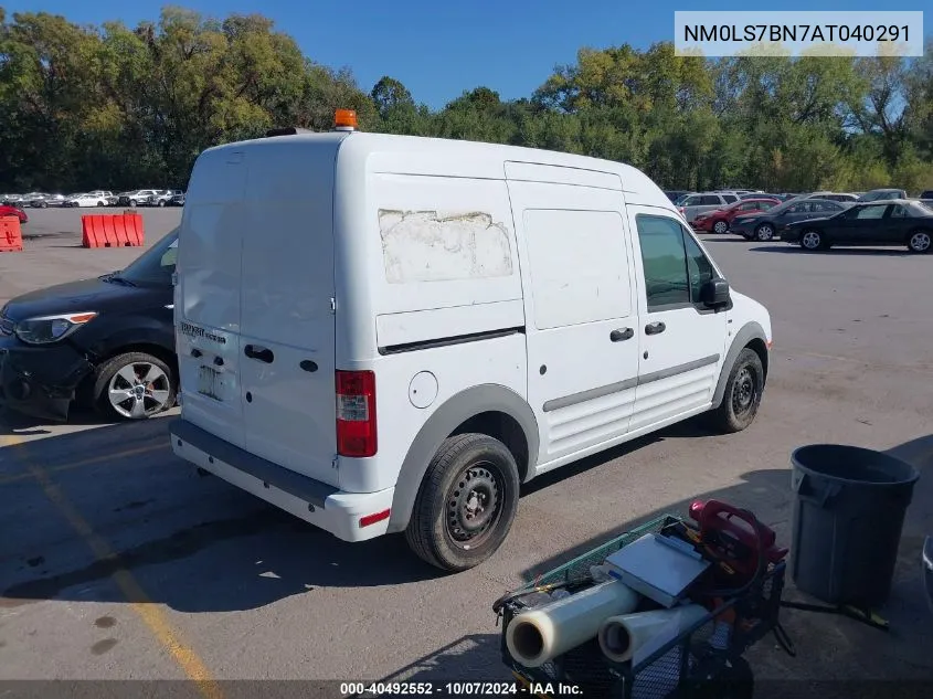 2010 Ford Transit Connect Xlt VIN: NM0LS7BN7AT040291 Lot: 40492552