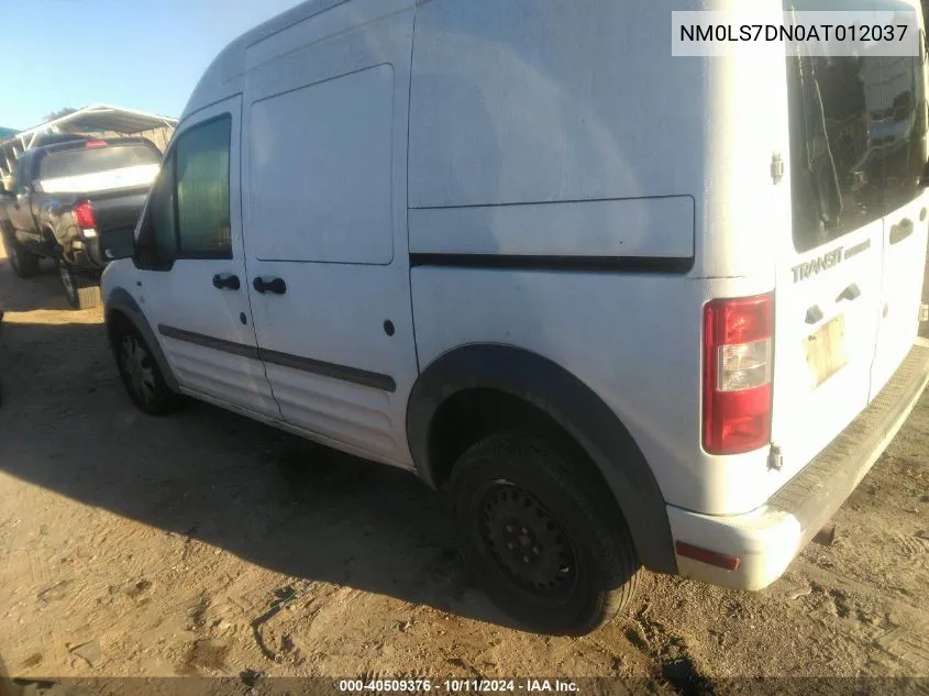 2010 Ford Transit Connect Xlt VIN: NM0LS7DN0AT012037 Lot: 40509376