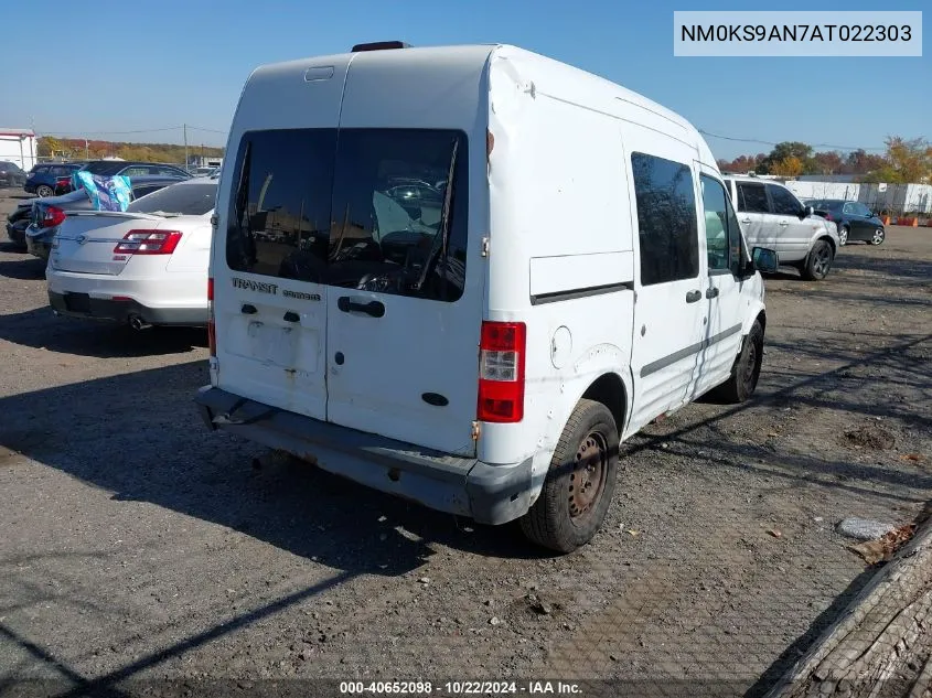 2010 Ford Transit Connect Xl VIN: NM0KS9AN7AT022303 Lot: 40652098