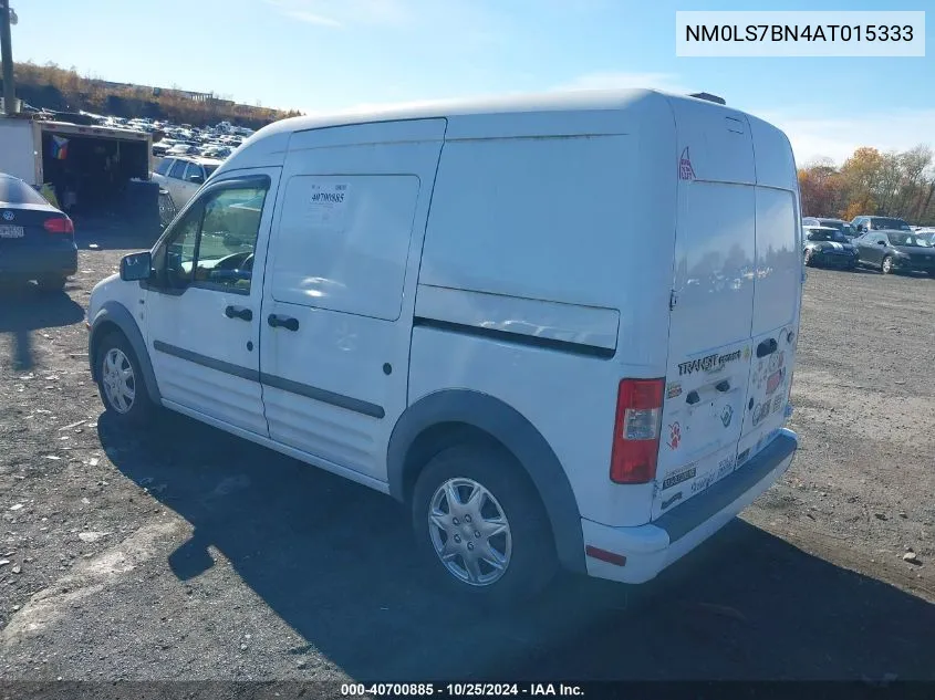 2010 Ford Transit Connect Xlt VIN: NM0LS7BN4AT015333 Lot: 40700885