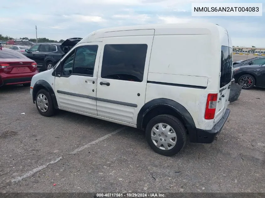 2010 Ford Transit Connect Xl VIN: NM0LS6AN2AT004083 Lot: 40717561