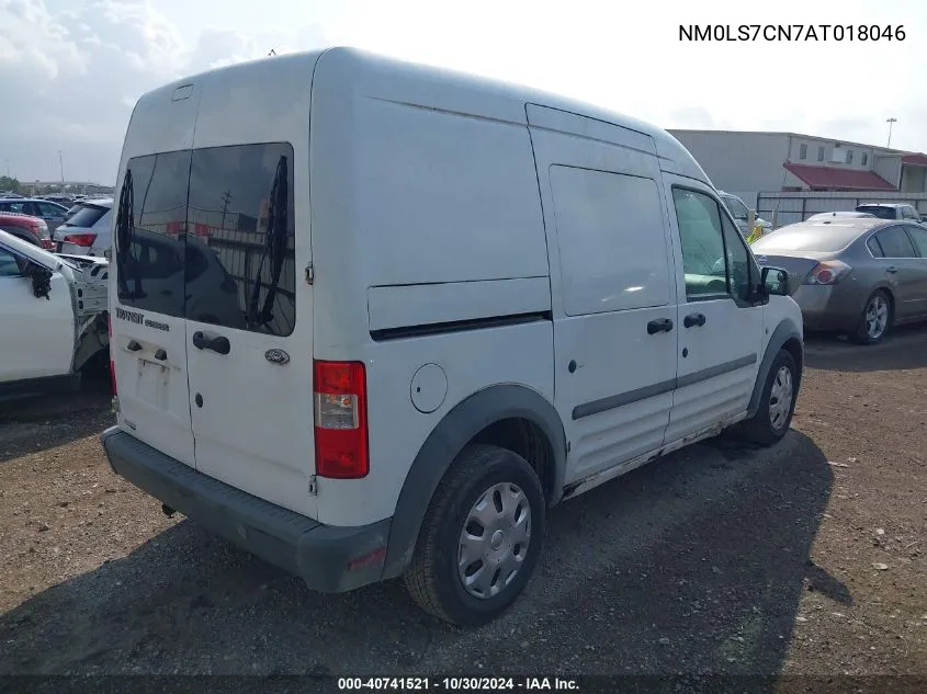 2010 Ford Transit Connect Xl VIN: NM0LS7CN7AT018046 Lot: 40741521