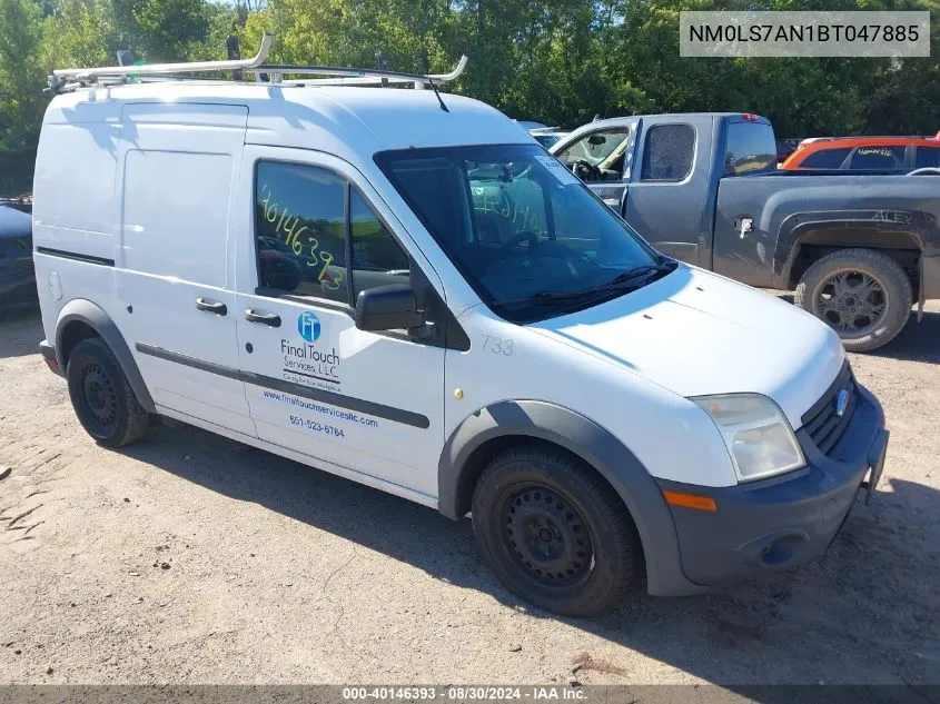 2011 Ford Transit Connect Xl VIN: NM0LS7AN1BT047885 Lot: 40146393