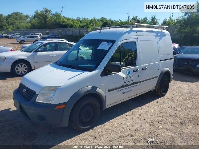 2011 Ford Transit Connect Xl VIN: NM0LS7AN1BT047885 Lot: 40146393