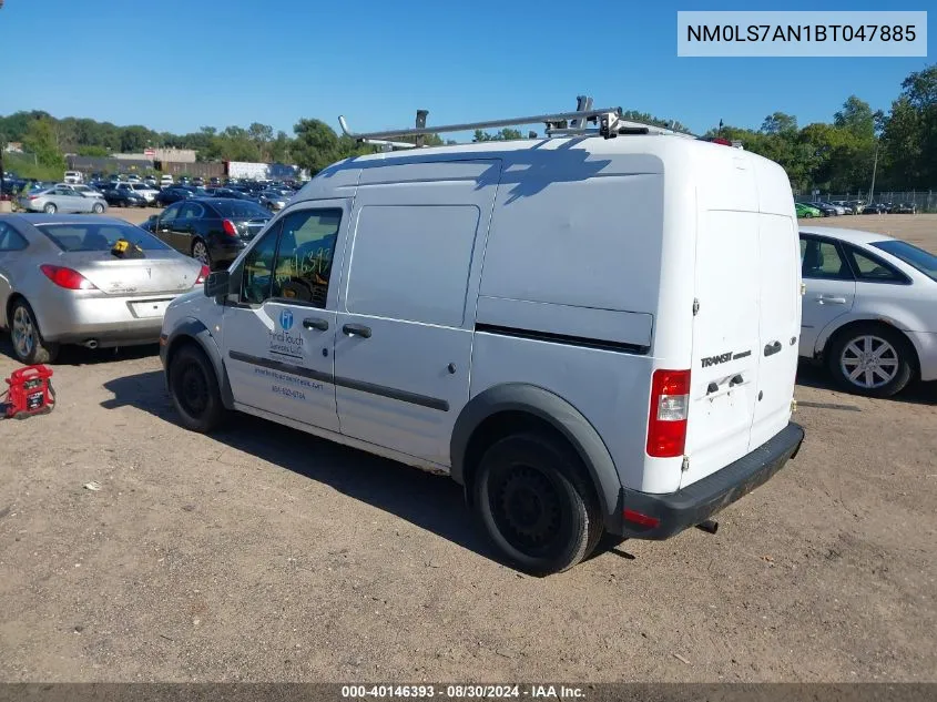 2011 Ford Transit Connect Xl VIN: NM0LS7AN1BT047885 Lot: 40146393