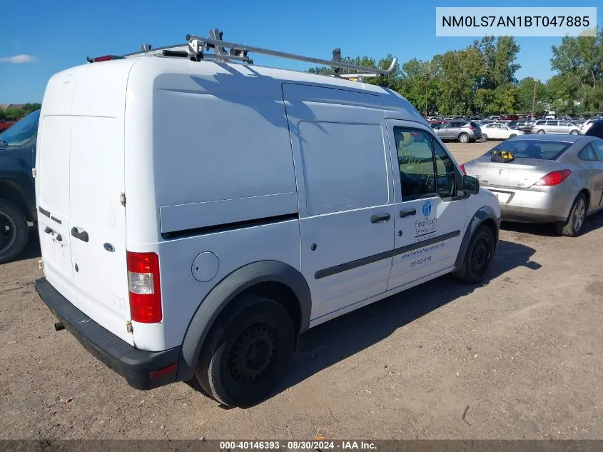 2011 Ford Transit Connect Xl VIN: NM0LS7AN1BT047885 Lot: 40146393