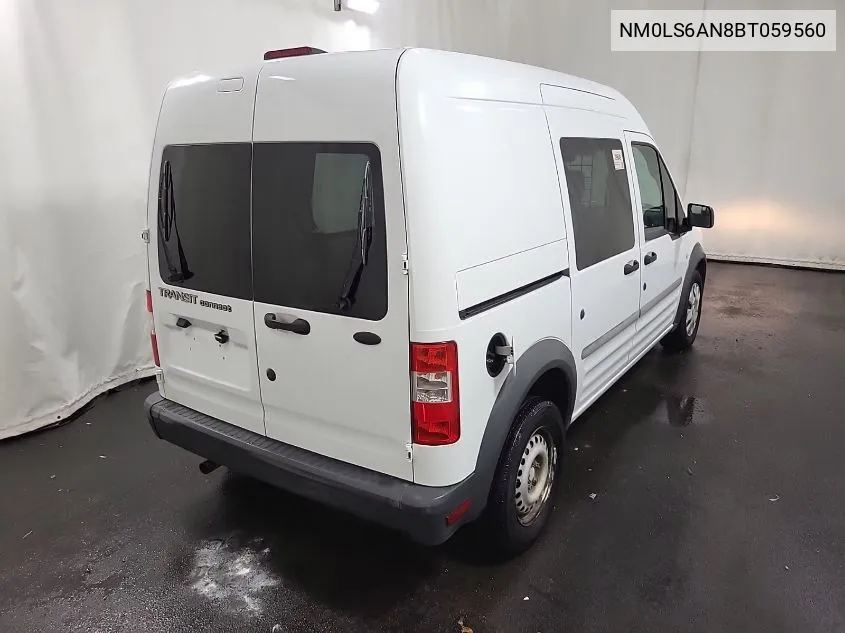 2011 Ford Transit Connect Xl VIN: NM0LS6AN8BT059560 Lot: 40360091