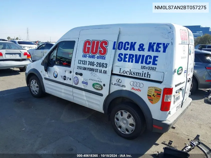 2011 Ford Transit Connect Xl VIN: NM0LS7AN2BT057275 Lot: 40618365