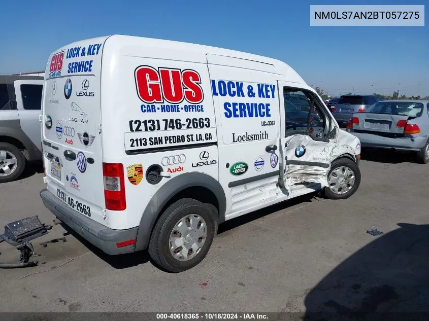 2011 Ford Transit Connect Xl VIN: NM0LS7AN2BT057275 Lot: 40618365